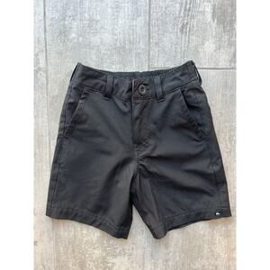 Quiksilver Boy Amphibian 14" Stretch Hybrid Chino Board Short Swim Trunk Black 4